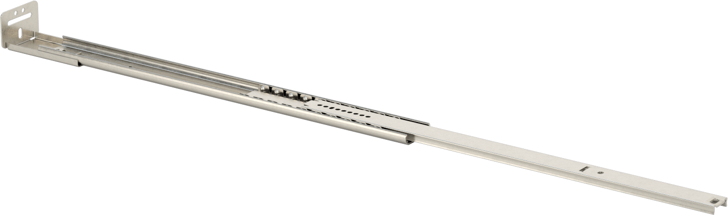 Yumuşak Açılımlı Taban Montajlı Çekmece Kılavuzları, 14-3/4" Kapalı Uzunluk