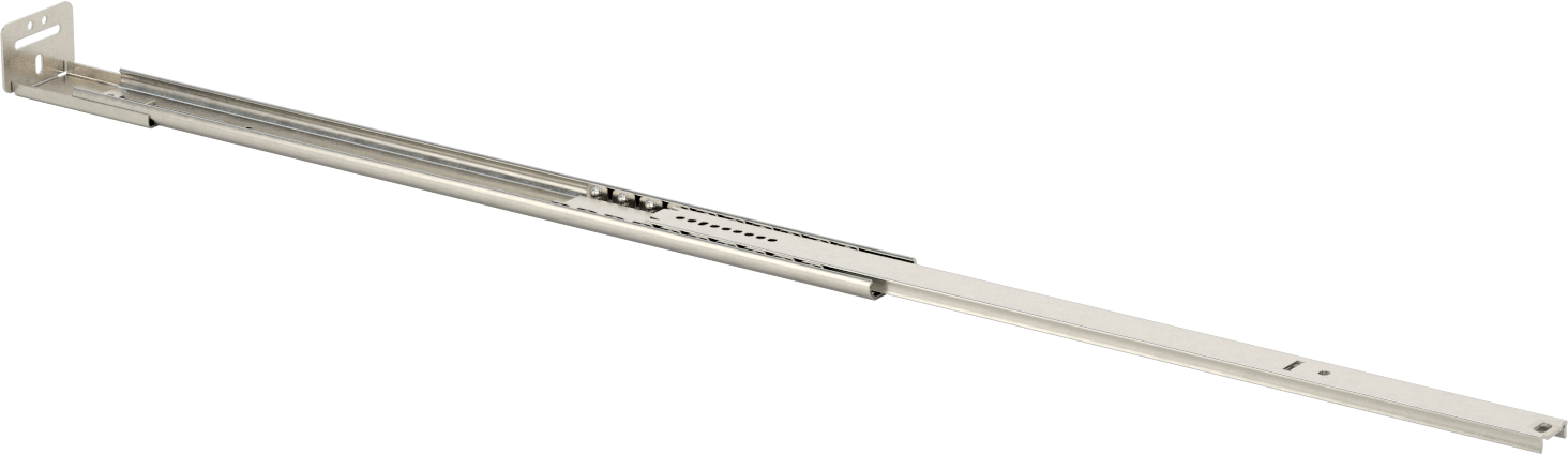 Yumuşak Açılımlı Taban Montajlı Çekmece Kılavuzları, 16-3/4" Kapalı Uzunluk