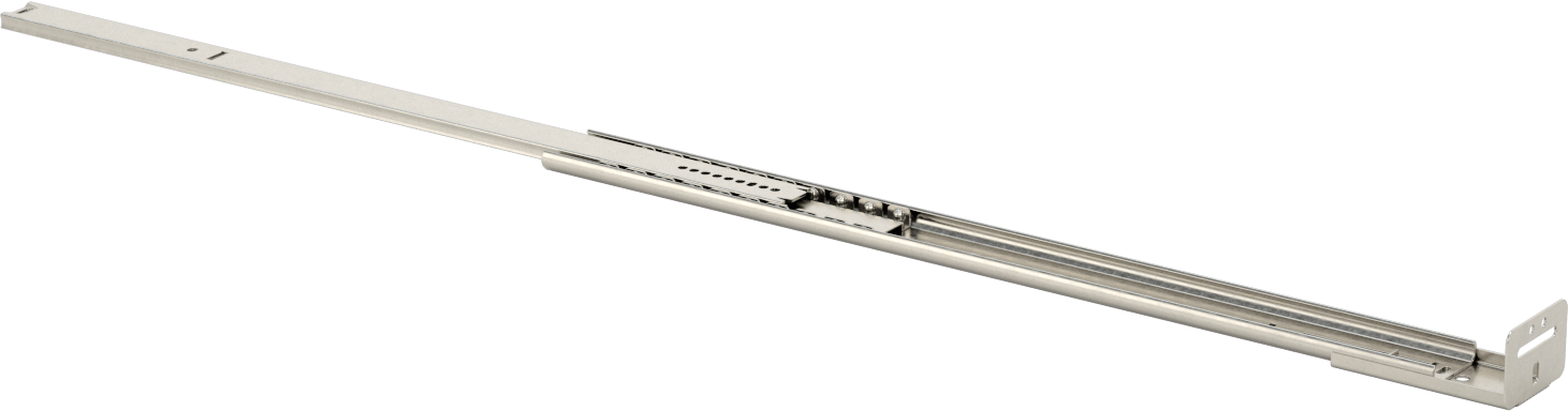 Yumuşak Açılımlı Taban Montajlı Çekmece Kılavuzları, 16-3/4" Kapalı Uzunluk
