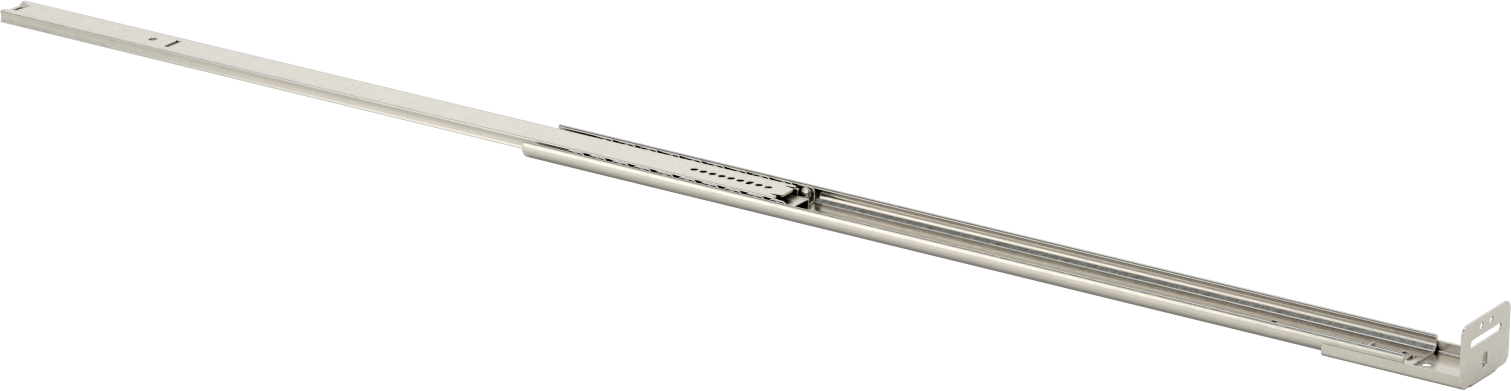 Yumuşak Açılımlı Taban Montajlı Çekmece Kılavuzları, 20-3/4" Kapalı Uzunluk