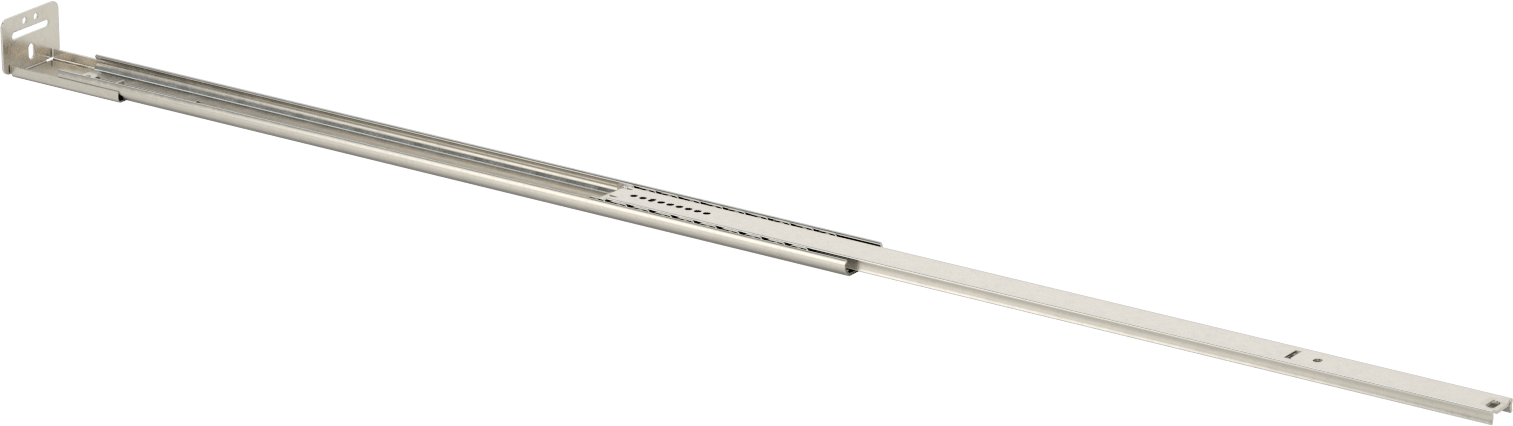 Yumuşak Açılımlı Taban Montajlı Çekmece Kılavuzları, 20-3/4" Kapalı Uzunluk