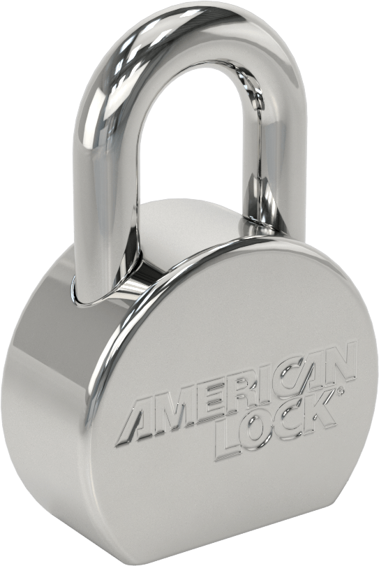 Katı Krom Kaplı Çelik Gövde Asma Kilidi, Ekstra Boşluk ile, American Lock 700, Aynı Anahtarlı
