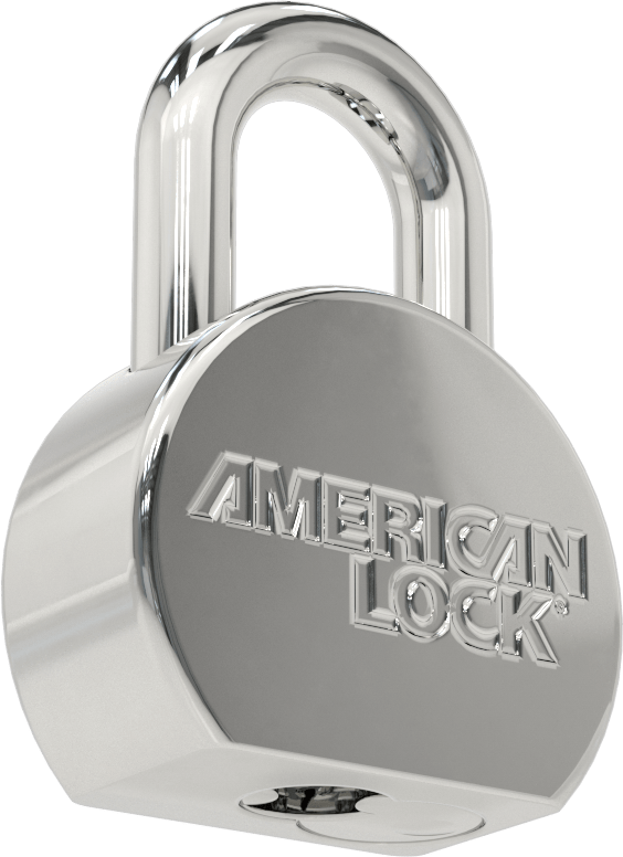 Katı Krom Kaplı Çelik Gövde Asma Kilidi, Ekstra Boşluk ile, American Lock 700, Aynı Anahtarlı