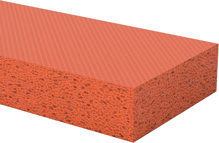 Hava Koşullarına Dayanıklı Yüksek Sıcaklık Silikon Köpük Şerit, 1-1/2" Genişlik, 1/2" Kalınlık, 3 Fit Uzunluk