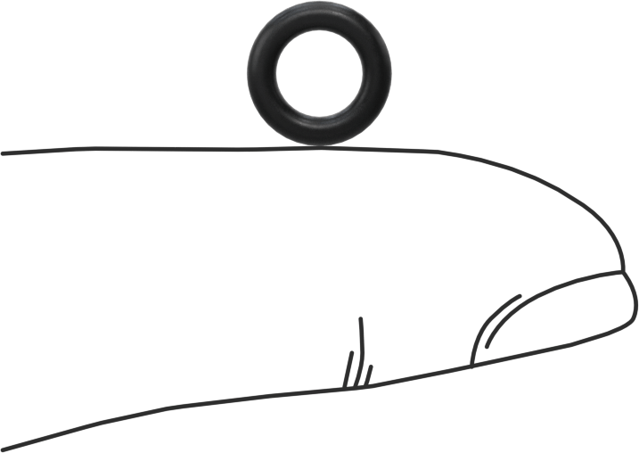 Süper Esnek Dupont Kalrez 7075 O-Ring, Ultra Kimyasal Dirençli, 1/16 Kesirli Genişlik, Dash 009