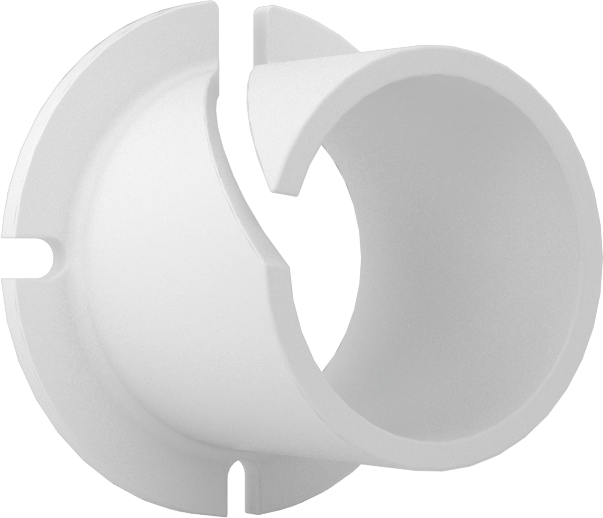 Kolay Kurulumlu Kuru Çalışan Flanşlı Kovanlı Rulman, 3/8" Mil Çapı, 13/32" Uzunluk
