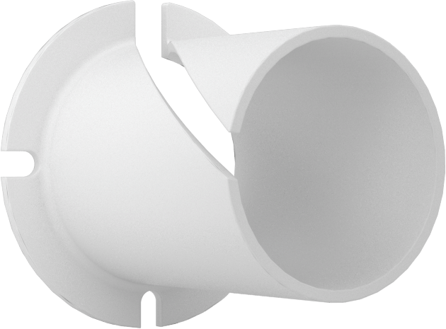 Kolay Kurulumlu Kuru Çalışan Flanşlı Kovanlı Rulman, 5/8" Mil Çapı için, 29/32" Uzunluk