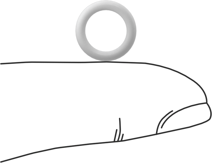 Yumuşak Viton® Floroelastomer O-Ring, FDA Uyumlu, 1/16 Kesirli Genişlik, Dash No. 011