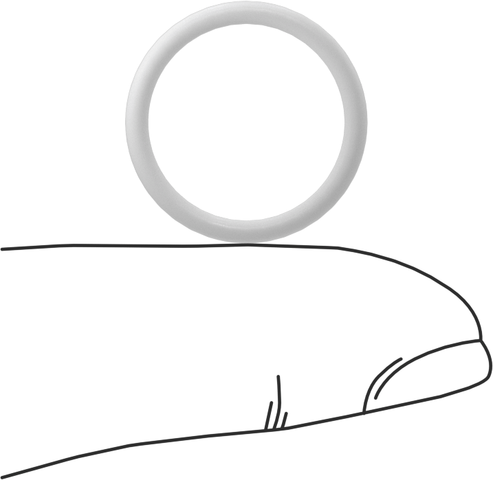 Yumuşak Viton® Floroelastomer O-Ring, FDA Uyumlu, 1/16 Kesirli Genişlik, Dash No. 016