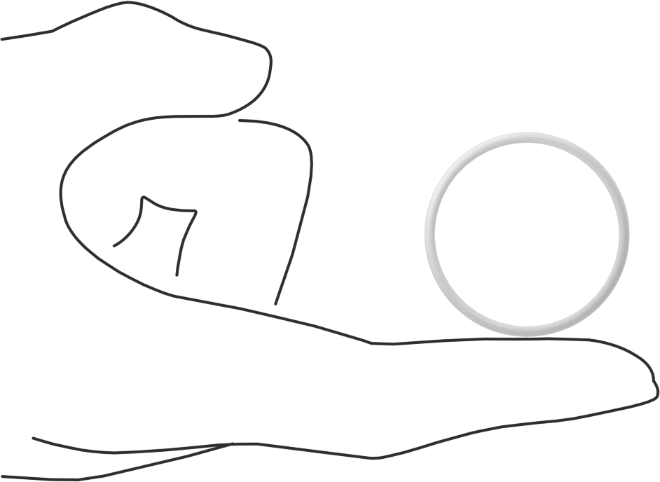 Yumuşak Viton® Floroelastomer O-Ring, FDA Uyumlu, 1/16 Kesirli Genişlik, Dash No. 027