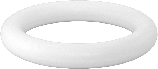 Yumuşak Viton® Floroelastomer O-Ring, FDA Uyumlu, 3/32 Kesirli Genişlik, Dash No. 112