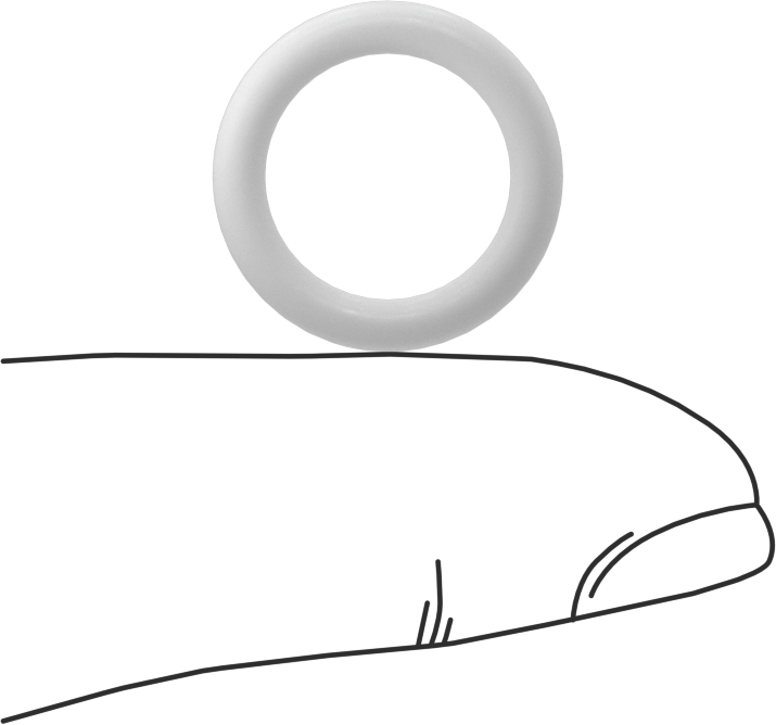 Yumuşak Viton® Floroelastomer O-Ring, FDA Uyumlu, 3/32 Kesirli Genişlik, Dash No. 112