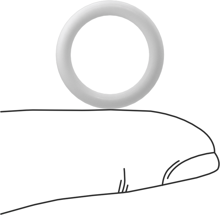 Yumuşak Viton® Floroelastomer O-Ring, FDA Uyumlu, 3/32 Kesirli Genişlik, Dash No. 113