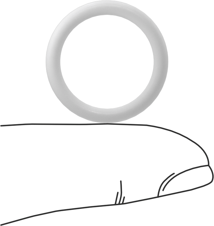 Yumuşak Viton® Floroelastomer O-Ring, FDA Uyumlu, 3/32 Kesirli Genişlik, Dash No. 115