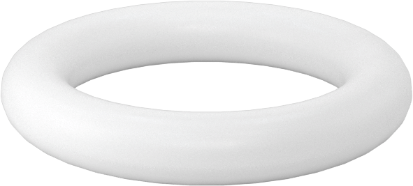 Yumuşak Viton® Floroelastomer O-Ring, FDA Uyumlu, 3/32 Kesirli Genişlik, Dash No. 111