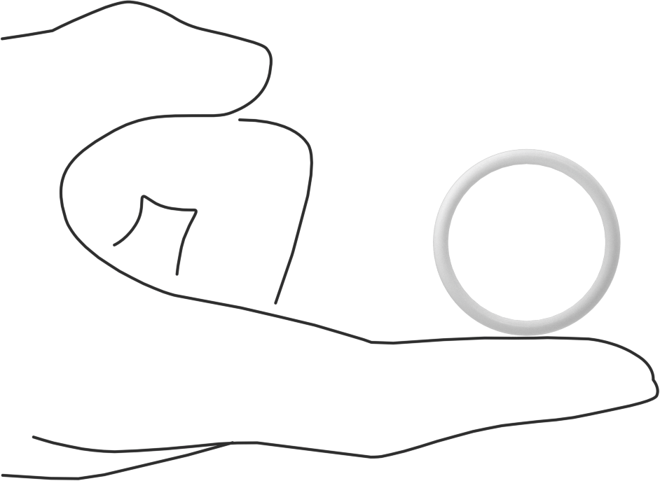 Yumuşak Viton® Floroelastomer O-Ring, FDA Uyumlu, 3/32 Kesirli Genişlik, Dash No. 122