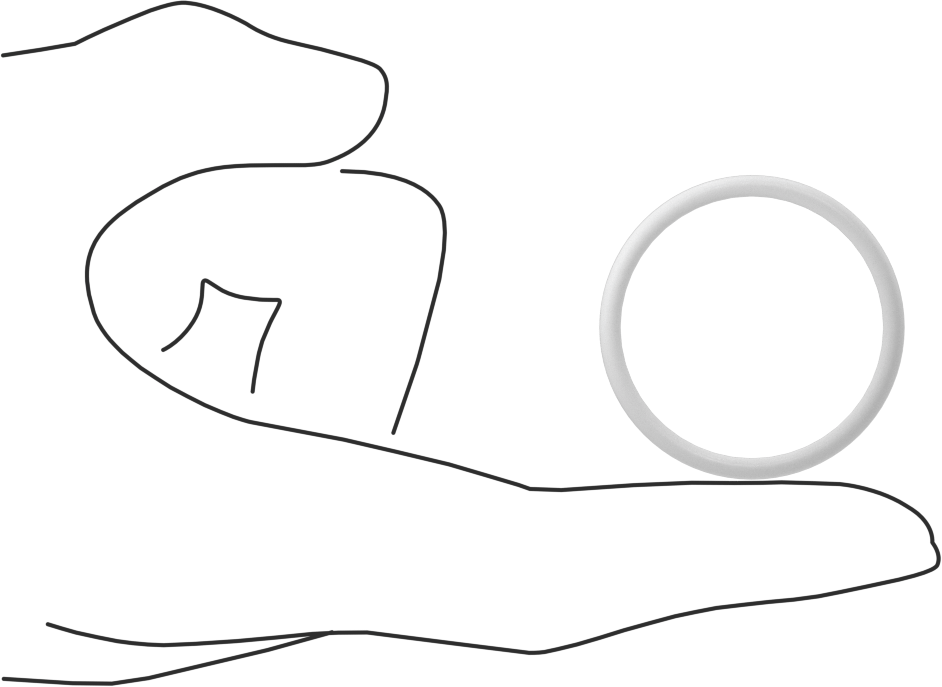 Yumuşak Viton® Floroelastomer O-Ring, FDA Uyumlu, 3/32 Kesirli Genişlik, Dash No. 125