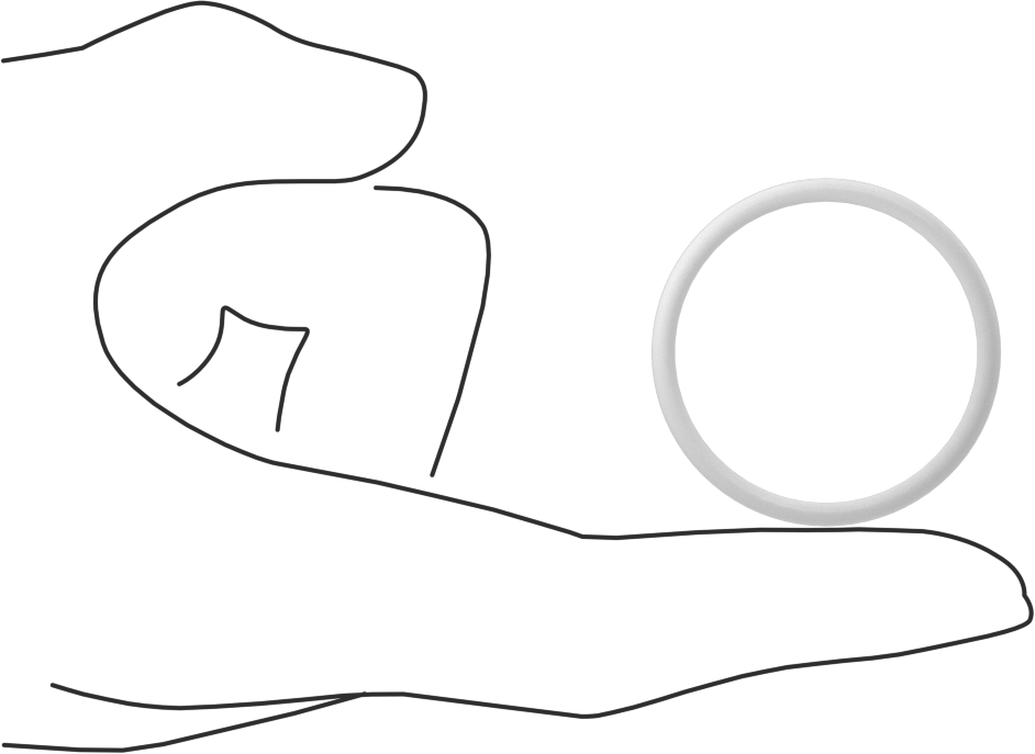 Yumuşak Viton® Floroelastomer O-Ring, FDA Uyumlu, 3/32 Kesirli Genişlik, Dash No. 126