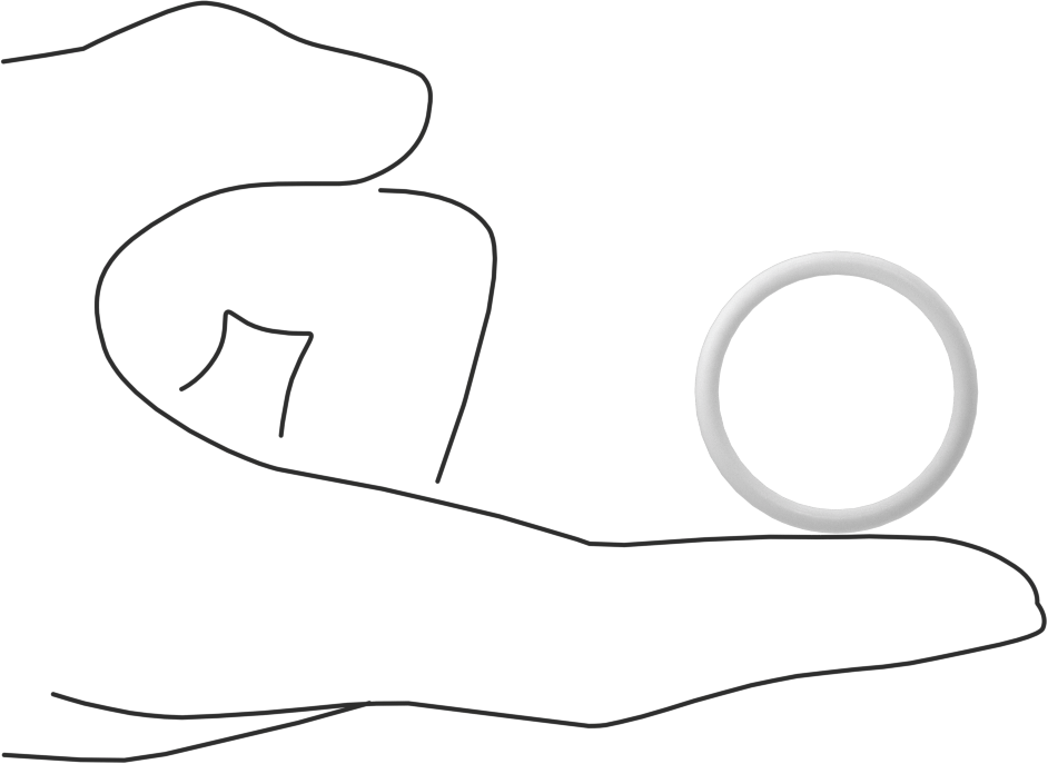 Yumuşak Viton® Floroelastomer O-Ring, FDA Uyumlu, 3/32 Kesirli Genişlik, Dash No. 121