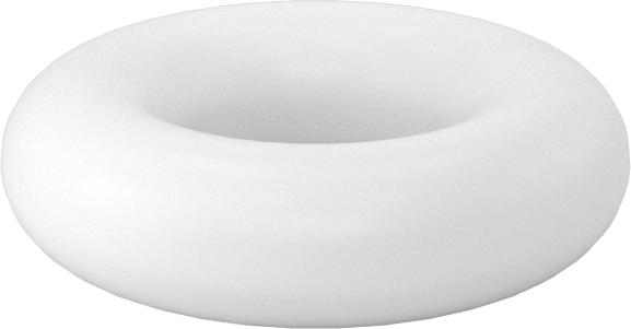 Yumuşak Viton® Floroelastomer O-Ring, FDA Uyumlu, 1/8 Kesirli Genişlik, Dash No. 202