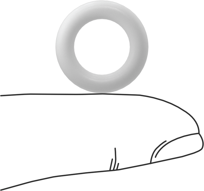 Yumuşak Viton® Floroelastomer O-Ring, FDA Uyumlu, 1/8 Kesirli Genişlik, Dash No. 205