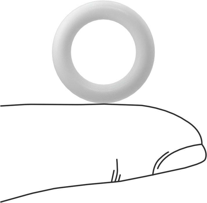 Yumuşak Viton® Floroelastomer O-Ring, FDA Uyumlu, 1/8 Kesirli Genişlik, Dash No. 206