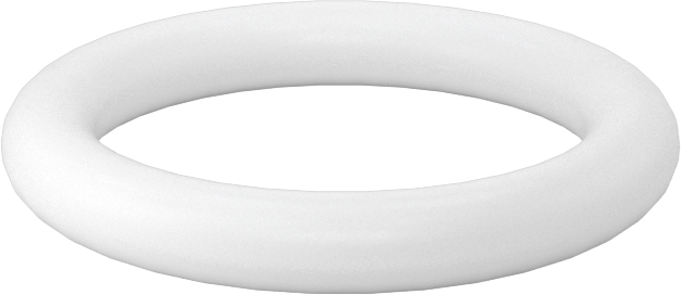 Yumuşak Viton® Floroelastomer O-Ring, FDA Uyumlu, 1/8 Kesirli Genişlik, Dash No. 210