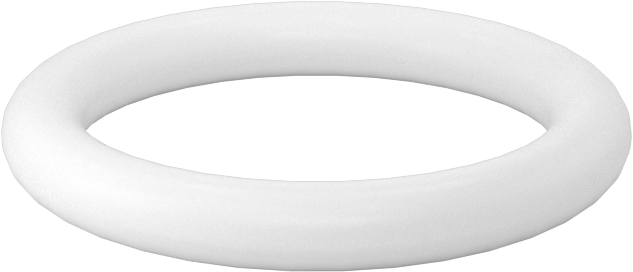 Yumuşak Viton® Floroelastomer O-Ring, FDA Uyumlu, 1/8 Kesirli Genişlik, Dash No. 211