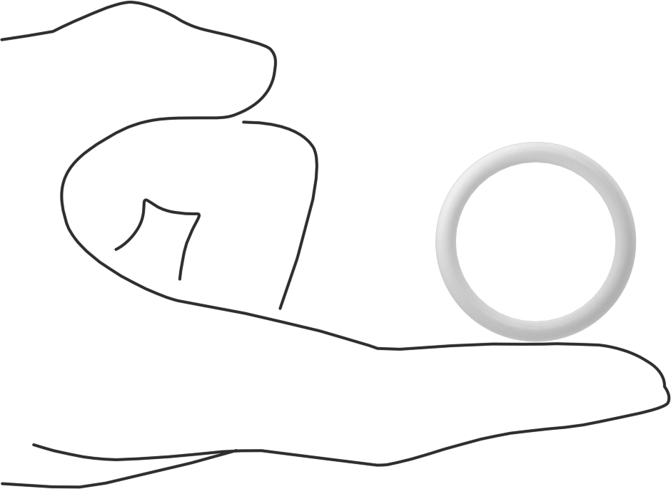 Yumuşak Viton® Floroelastomer O-Ring, FDA Uyumlu, 1/8 Kesirli Genişlik, Dash No. 216