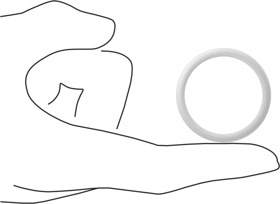 Yumuşak Viton® Floroelastomer O-Ring, FDA Uyumlu, 1/8 Kesirli Genişlik, Dash No. 219