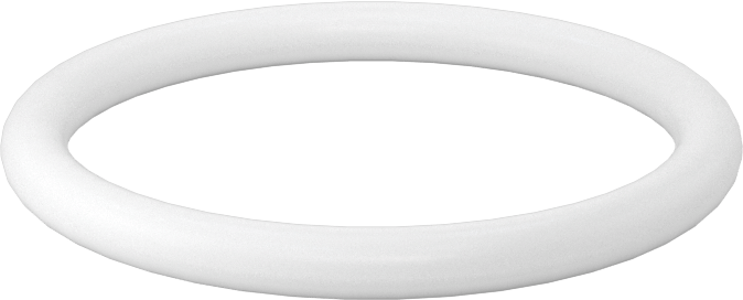 Yumuşak Viton® Floroelastomer O-Ring, FDA Uyumlu, 1/8 Kesirli Genişlik, Dash No. 219