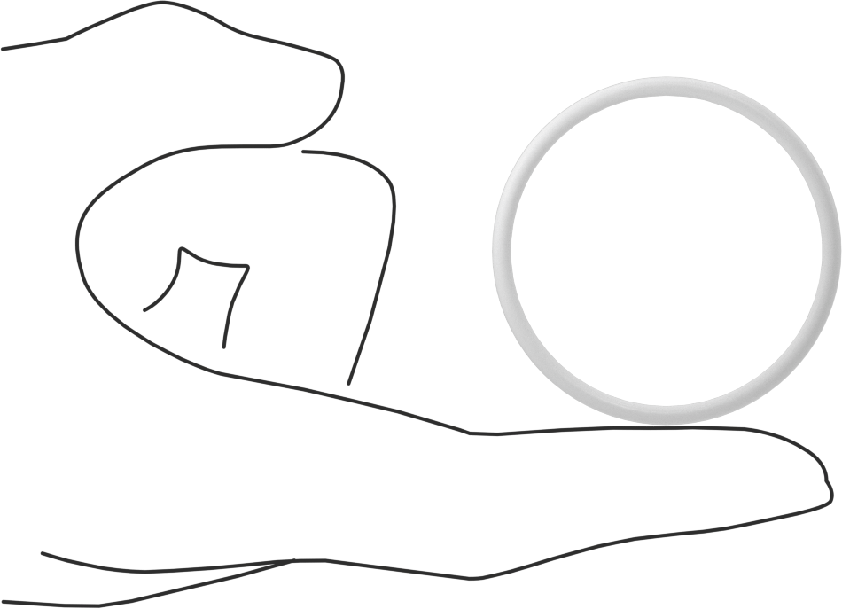 Yumuşak Viton® Floroelastomer O-Ring, FDA Uyumlu, 3/32 Kesirli Genişlik, Dash No. 132