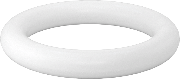 Yumuşak Viton® Floroelastomer O-Ring, FDA Uyumlu, 1/8 Kesirli Genişlik, Dash No. 209