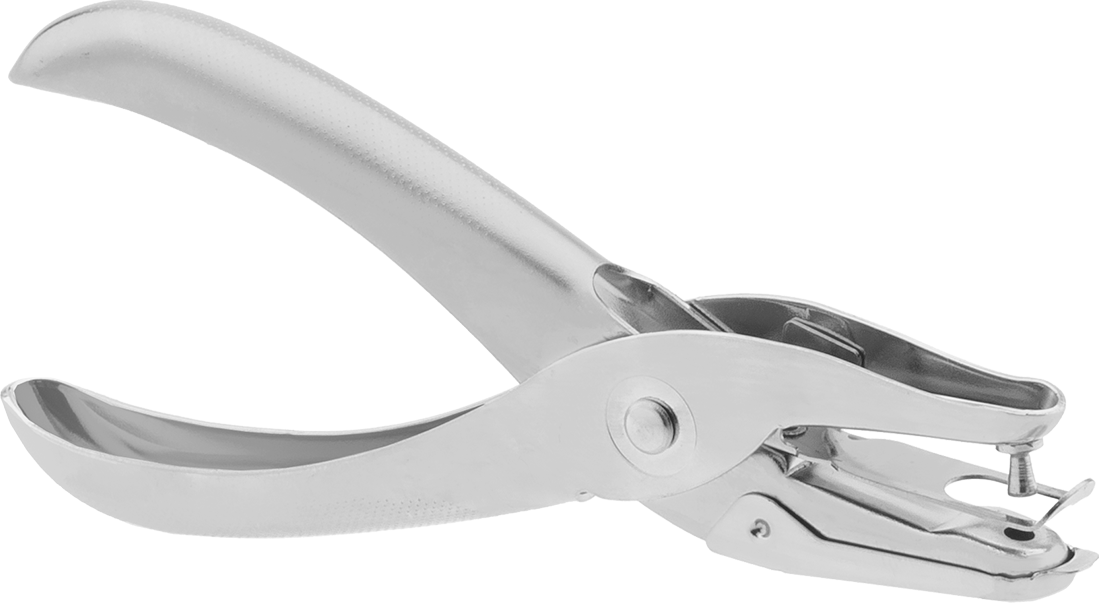 Handheld Paper Hole Punch, for 1/8" Hole Diameter