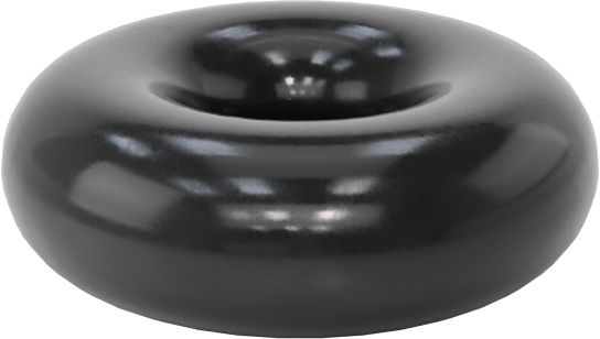 Kimyasallara Dayanıklı Viton® Floroelastomer O-Ring, Süper Esnek, 1/16 Kesirli Genişlik, Dash No. 003