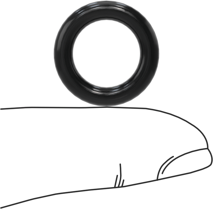 Kimyasallara Dayanıklı Viton® Floroelastomer O-Ring, Süper Esnek, 1/8 Kesirli Genişlik, Dash No. 206