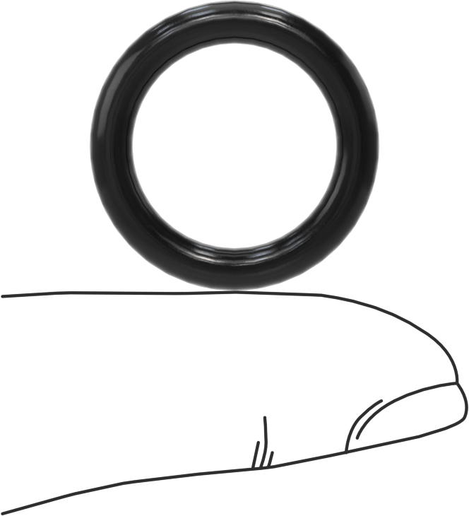 Kimyasallara Dayanıklı Viton® Floroelastomer O-Ring, Süper Esnek, 1/8 Kesirli Genişlik, Dash No. 209