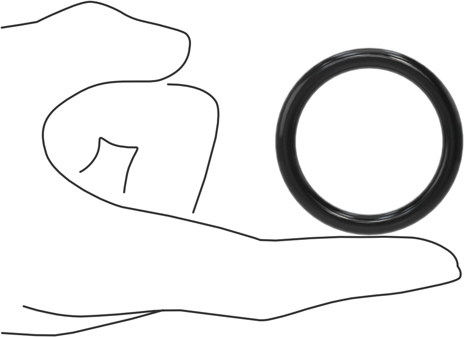 Kimyasallara Dayanıklı Viton® Floroelastomer O-Ring, Süper Esnek, 3/16 Fraksiyonel Genişlik, Dash No. 325