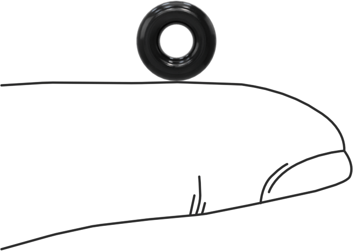 Kimyasallara Dayanıklı Viton® Floroelastomer O-Ring, Süper Esnek, 3/32 Kesirli Genişlik, Dash No. 105
