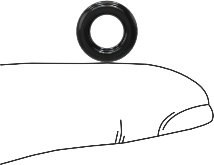 Kimyasallara Dayanıklı Viton® Floroelastomer O-Ring, Süper Esnek, 3/32 Kesirli Genişlik, Dash No. 108