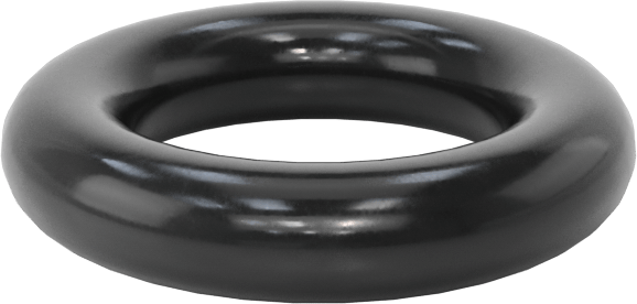 Kimyasallara Dayanıklı Viton® Floroelastomer O-Ring, Süper Esnek, 3/32 Kesirli Genişlik, Dash No. 109