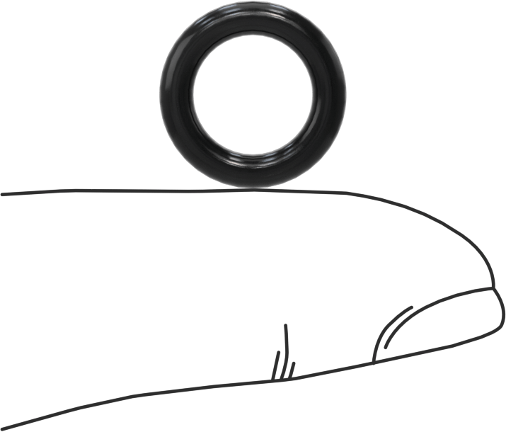 Kimyasallara Dayanıklı Viton® Floroelastomer O-Ring, Süper Esnek, 3/32 Kesirli Genişlik, Dash No. 110