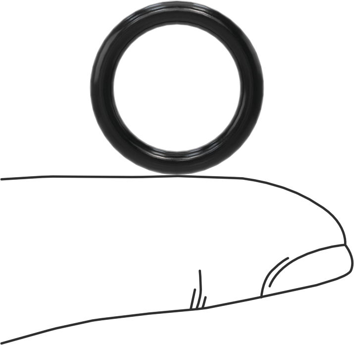 Kimyasallara Dayanıklı Viton® Floroelastomer O-Ring, Süper Esnek, 3/32 Kesirli Genişlik, Dash No. 113