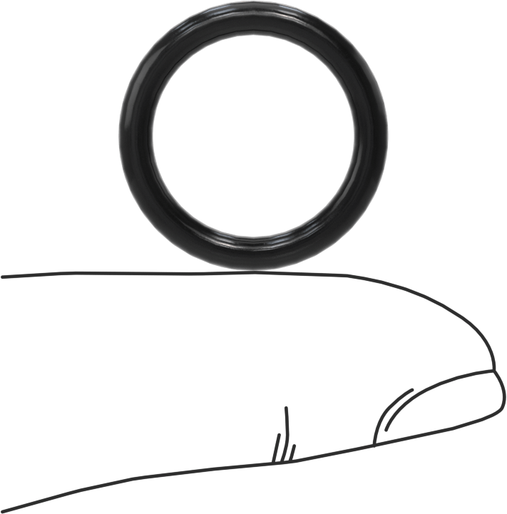 Kimyasallara Dayanıklı Viton® Floroelastomer O-Ring, Süper Esnek, 3/32 Kesirli Genişlik, Dash No. 114