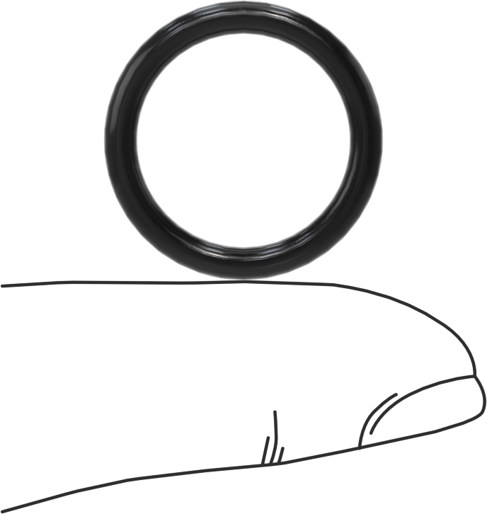 Kimyasallara Dayanıklı Viton® Floroelastomer O-Ring, Süper Esnek, 3/32 Kesirli Genişlik, Dash No. 115