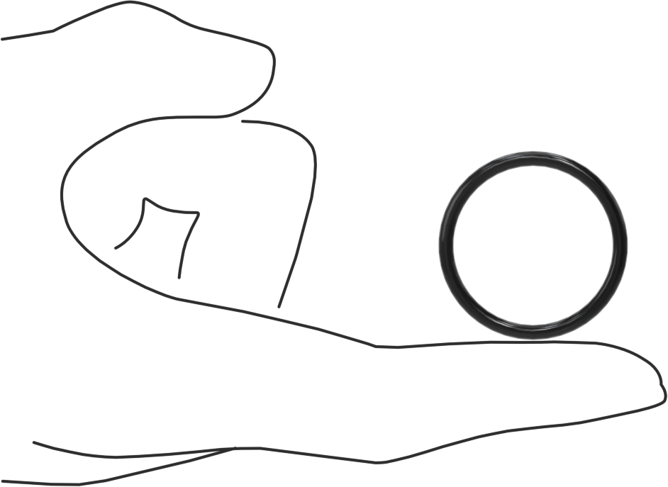 Kimyasallara Dayanıklı Viton® Floroelastomer O-Ring, Süper Esnek, 3/32 Kesirli Genişlik, Dash No. 122