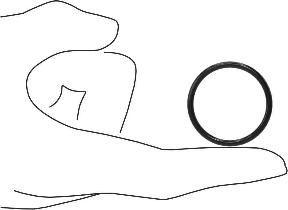 Kimyasallara Dayanıklı Viton® Floroelastomer O-Ring, Süper Esnek, 3/32 Kesirli Genişlik, Dash No. 123