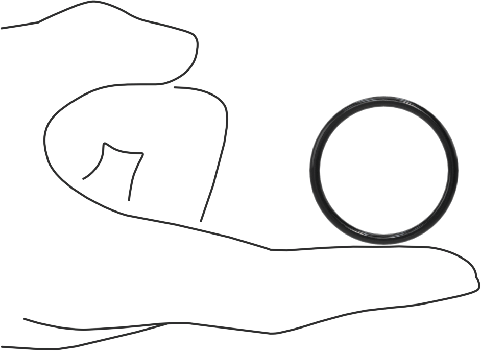 Kimyasallara Dayanıklı Viton® Floroelastomer O-Ring, Süper Esnek, 3/32 Kesirli Genişlik, Dash No. 124