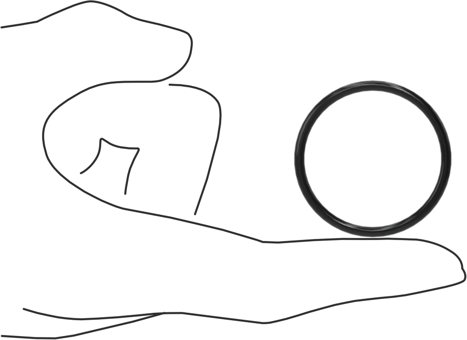 Kimyasallara Dayanıklı Viton® Floroelastomer O-Ring, Süper Esnek, 3/32 Kesirli Genişlik, Dash No. 126