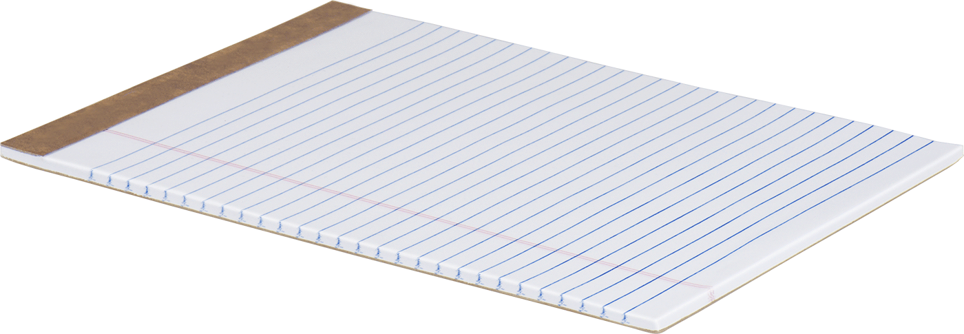 Çizgili Kağıt Blokları, Delikli Ciltli, 8-1/2“ Genişlik x 11” Uzunluk